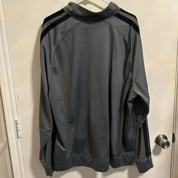 Champion Men’s Zip-Up Gray With Black Stripe Sleeves Lightweight Jacket Size XXL - Picture 3 of 7